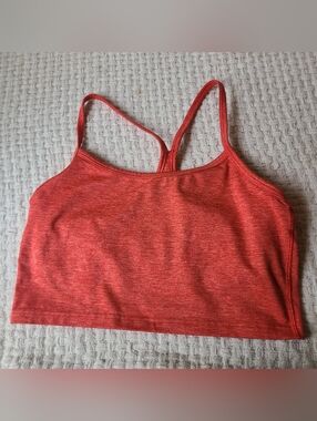 Offline by Aerie Coral Heathered Strappy Bralette Top Size L